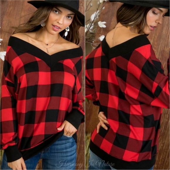 Buffalo Plaid Top - Picture 2 of 10